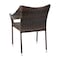 Flash Furniture Espresso PE Rattan Wicker Patio Dining Chair, 2PK 2-TT-TT02-ESP-GG - alternate 3